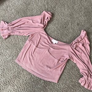 Elegant Mauve Off-Shoulder Women's Top size small